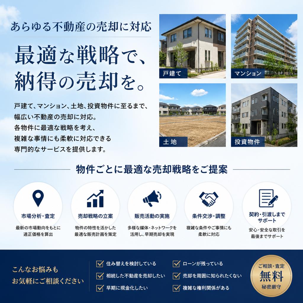 多様な物件の取り扱い