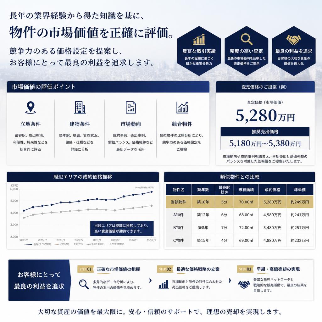 専門知識を活かした適正価格の提示