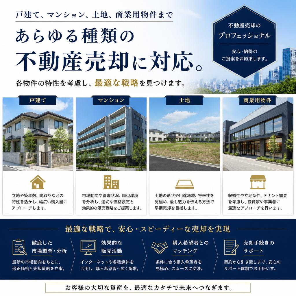 幅広い物件に対応