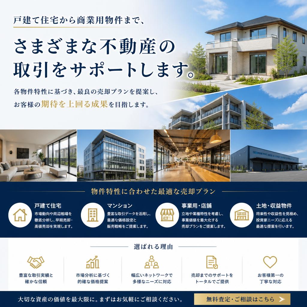 多様な物件に対応