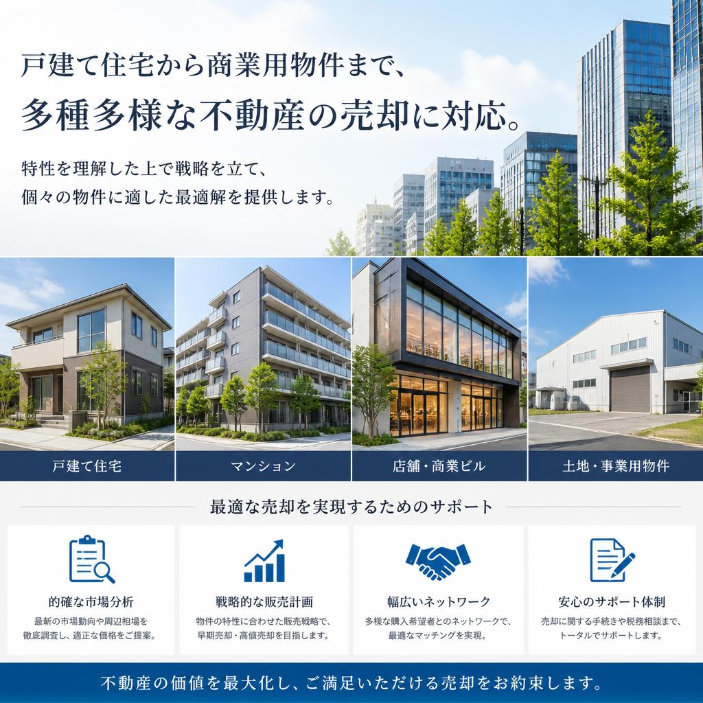 幅広い物件対応と多様なサービス