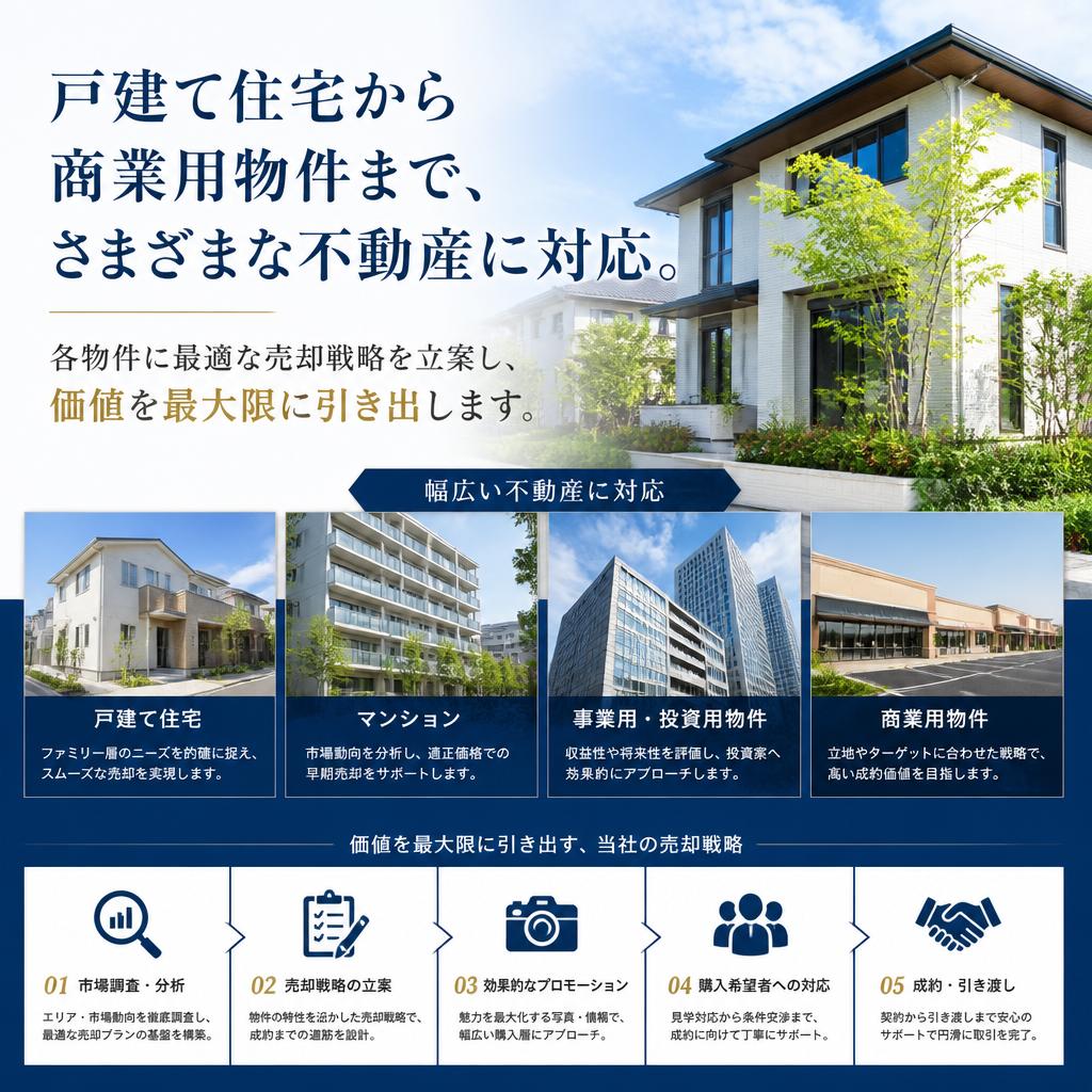 幅広い物件に対応