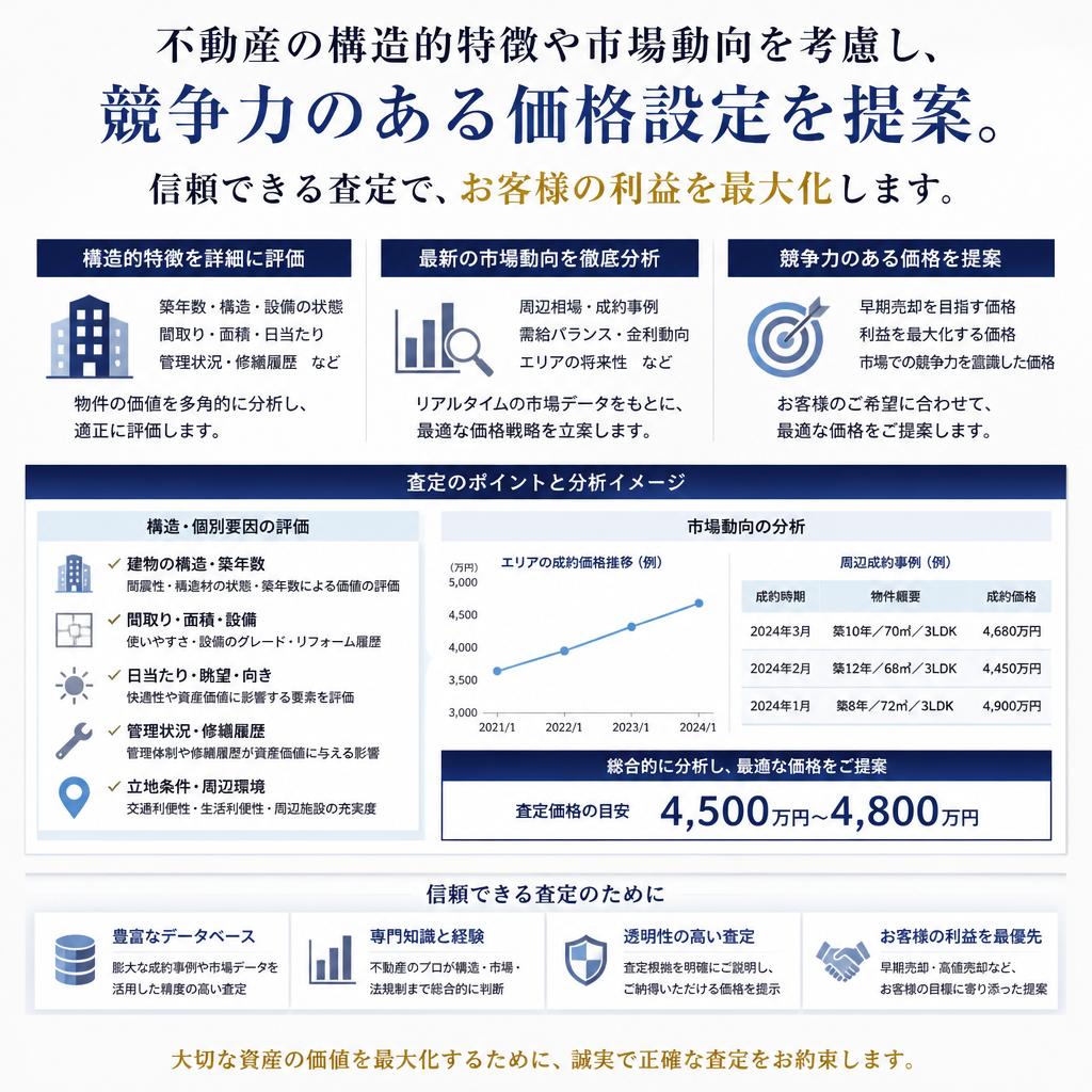 市場価値を正確に評価