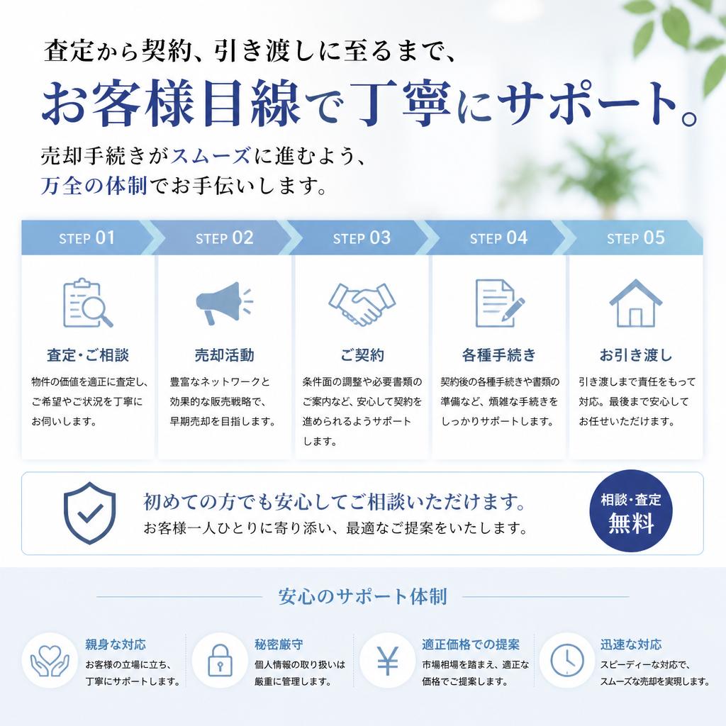 安心の取引プロセス